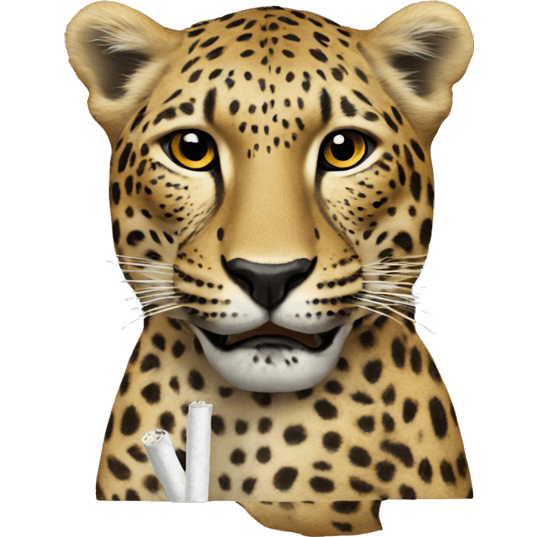 Leopard cigarette emoji