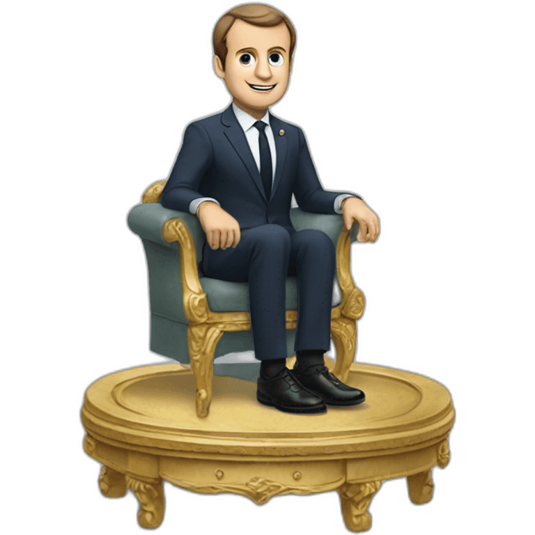 macron sur un dromadaire emoji