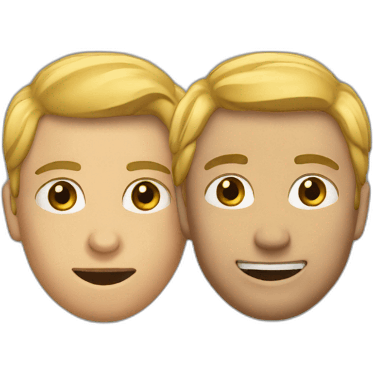 Deux personnes s'embrasser emoji