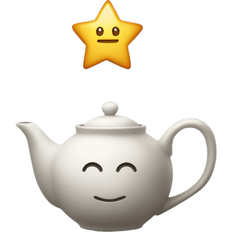 Star and teapot emoji