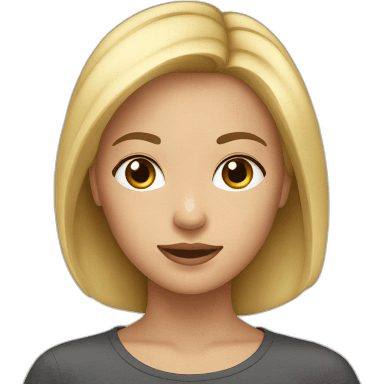 fille blonde et brune emoji