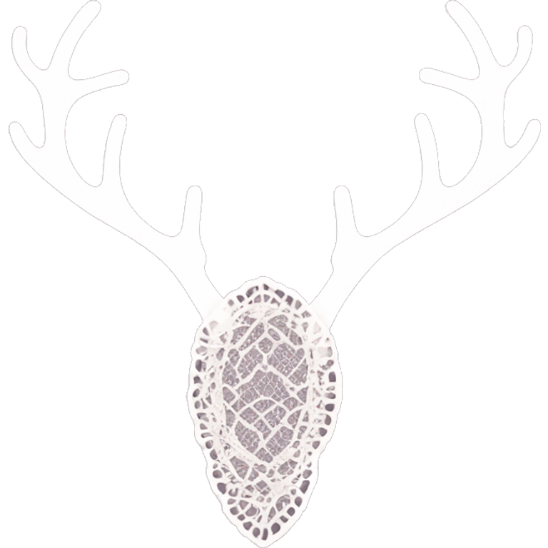 Lace antlers emoji