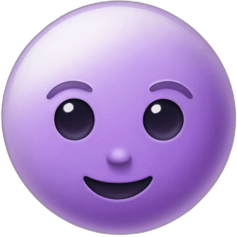 Une lune violette emoji