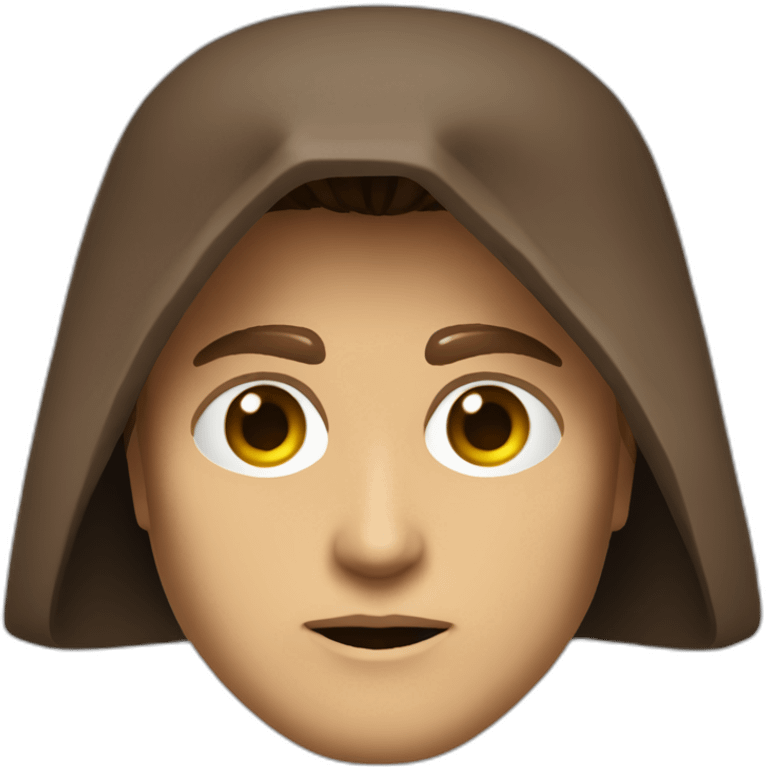 anakin skywalker sith eyes, hood (waist up, front facing) emoji