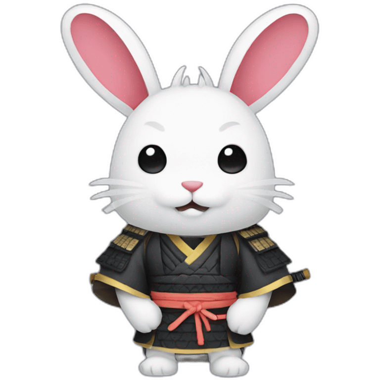 a samurai rabbit emoji