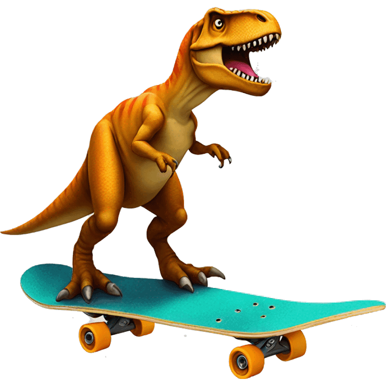 T-Rex On A Skateboard  emoji