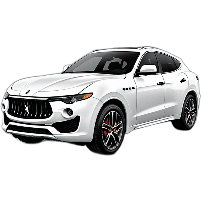 Maserati levante sq4 grand sport blanc emoji