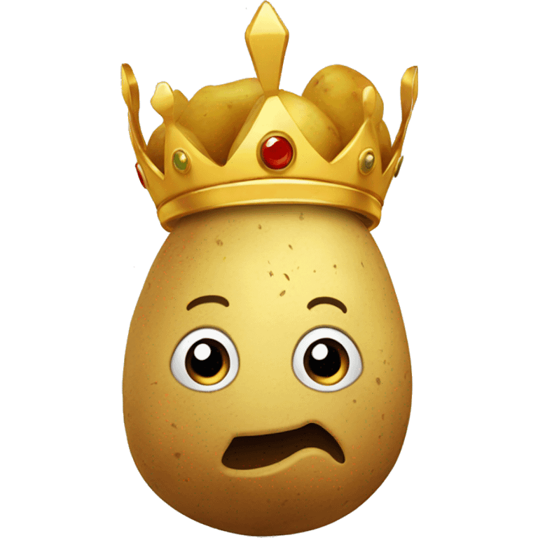 Potato with a crown emoji