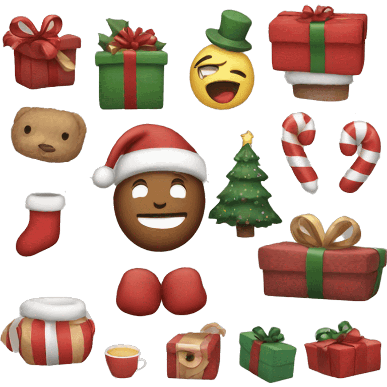 Cozy Christmas gifts emoji