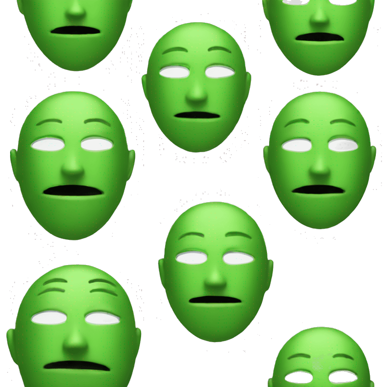 GREEN ANON in mask emoji