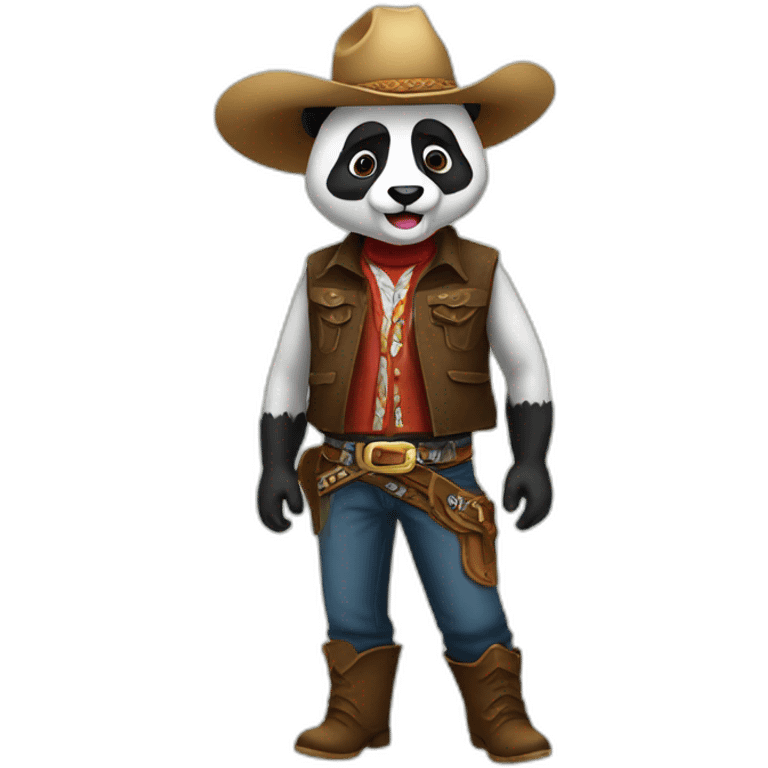 Panda vaquero emoji