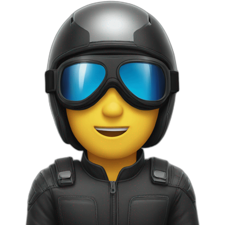 motorcycle goggles emoji