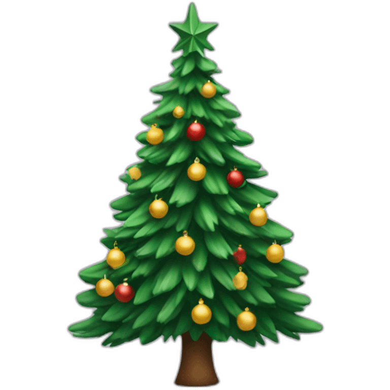 a photo of a Christmas tree emoji