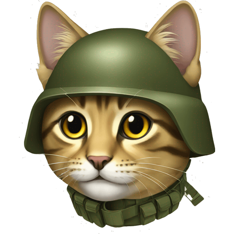 Ukrainian military cat emoji