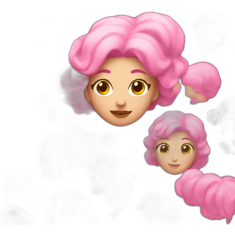 women with pink hair  emoji