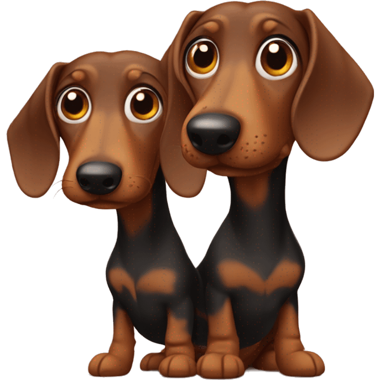 Two dachsnds emoji