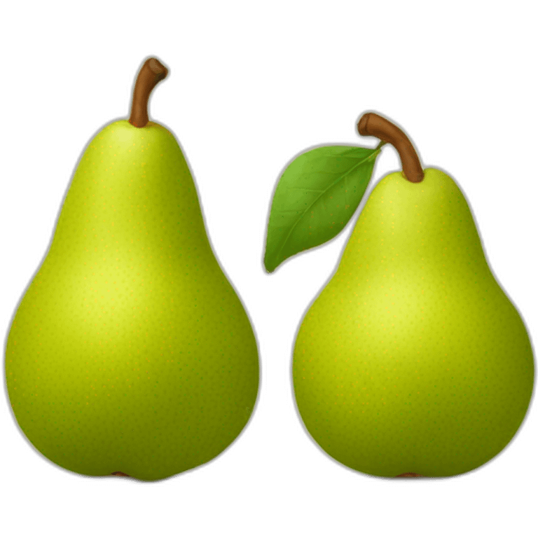 pear with crest emoji