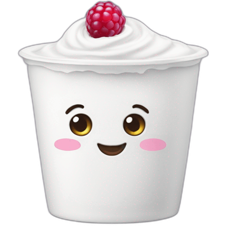 Yogurt ans berrys emoji