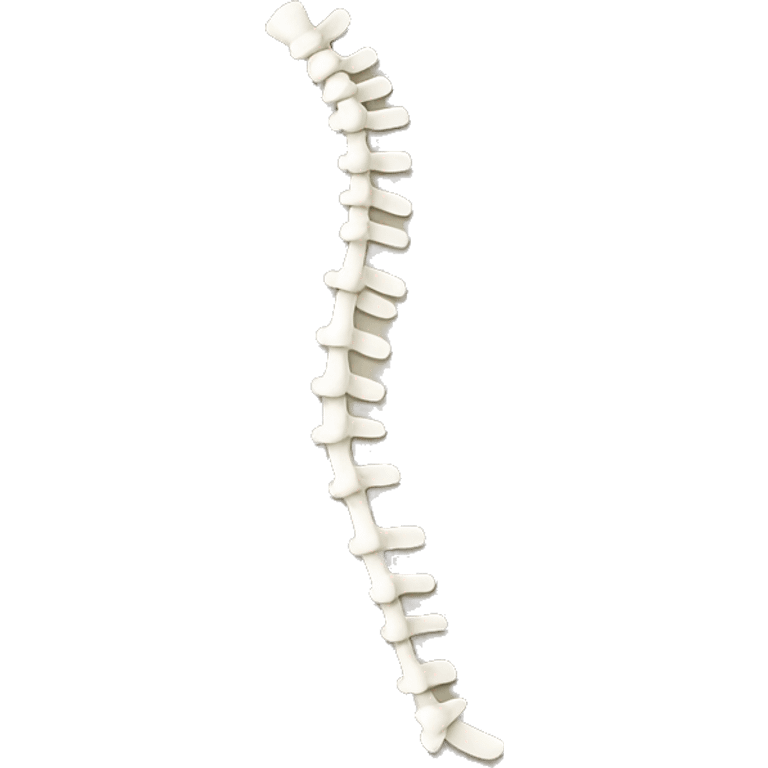 A spine with scoliosis emoji