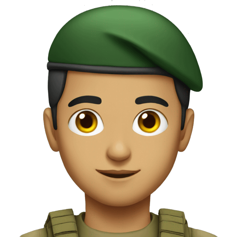 Young Iranian soldier emoji