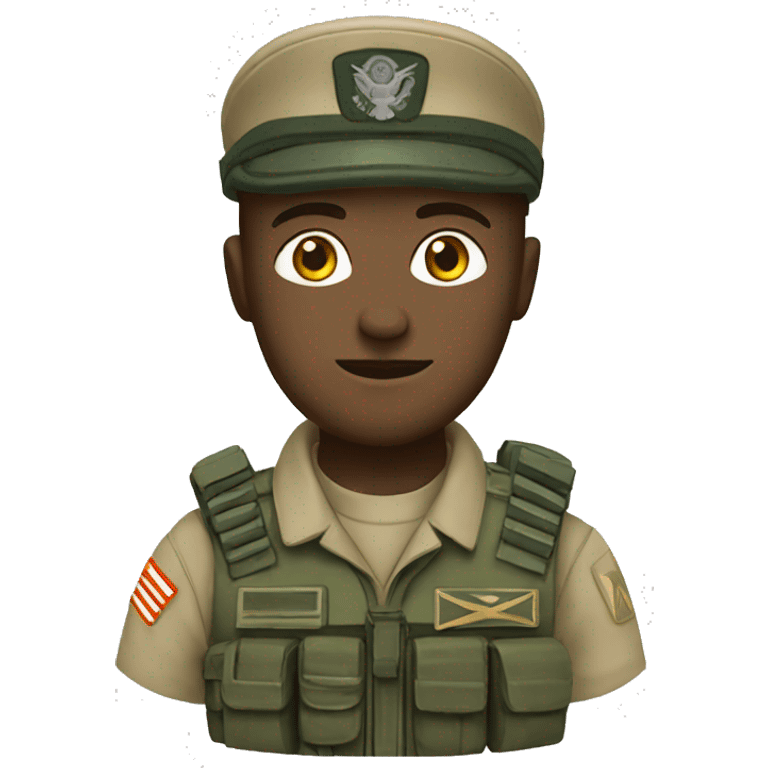 Army commander with a gun￼ emoji