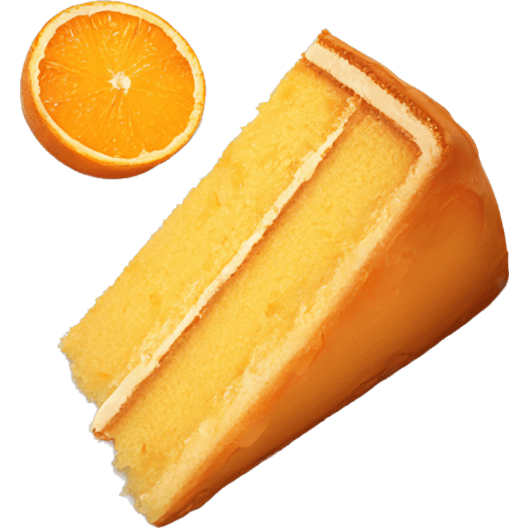 Greek orange cake on a plate emoji