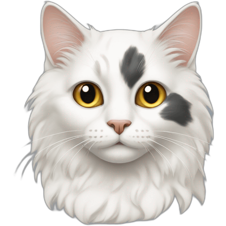 White calico cat emoji