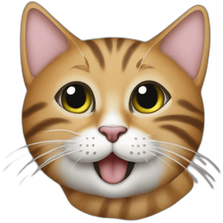 Cat licking it’s paw emoji