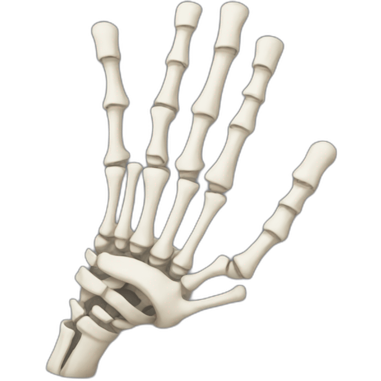 skelington hand emoji