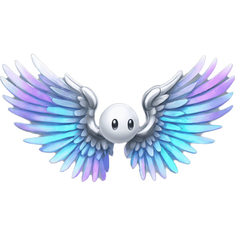 Chrome wings holographique emoji