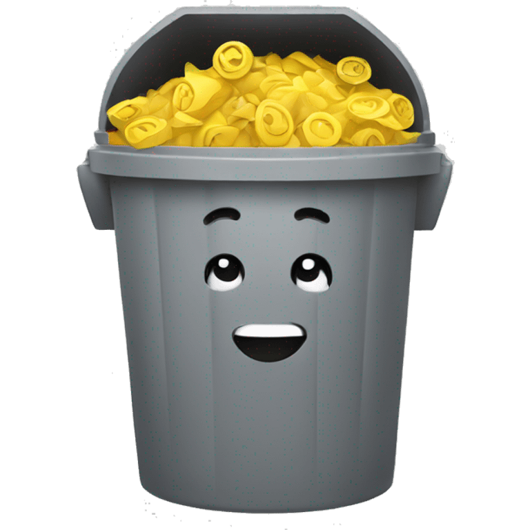 happy trash bin emoji