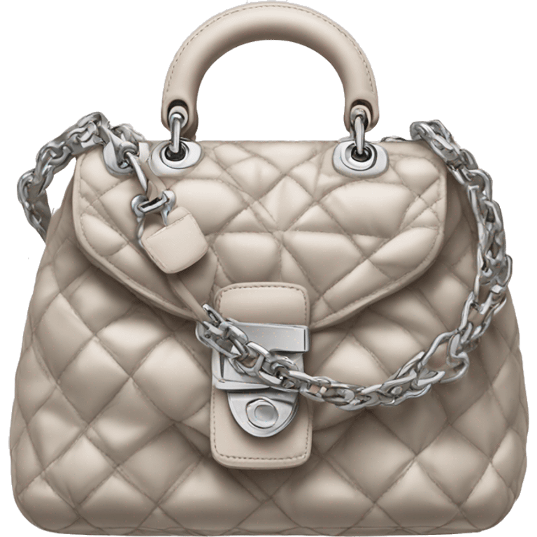 A glamorous Dior handbag emoji