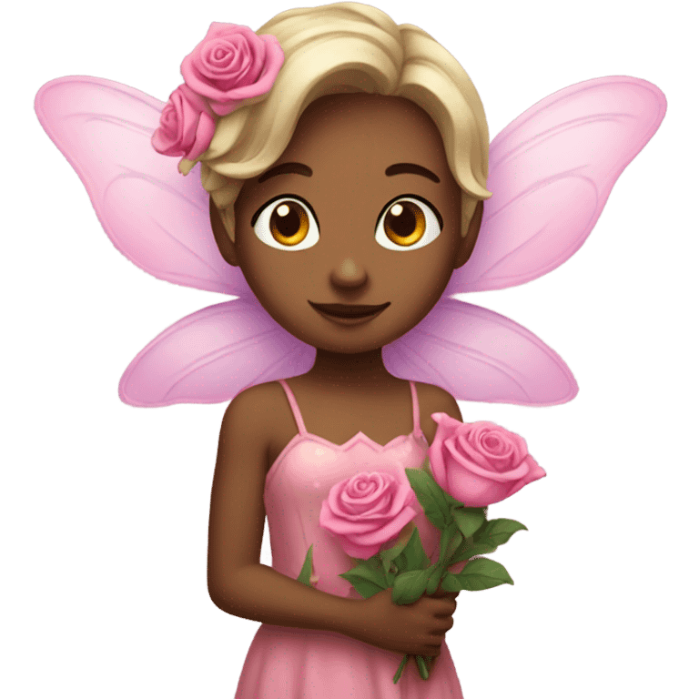 fairy holding roses emoji