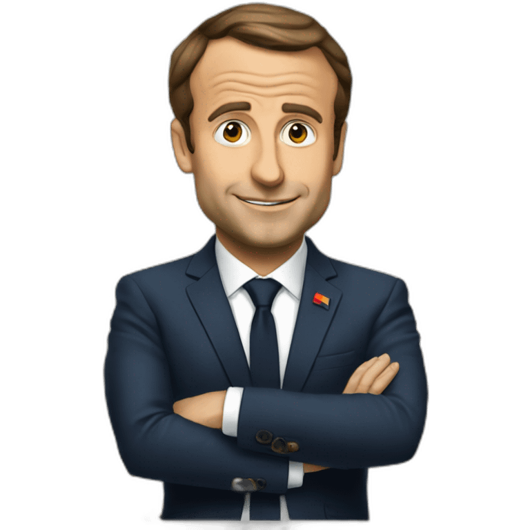 Macron qui fait caca emoji