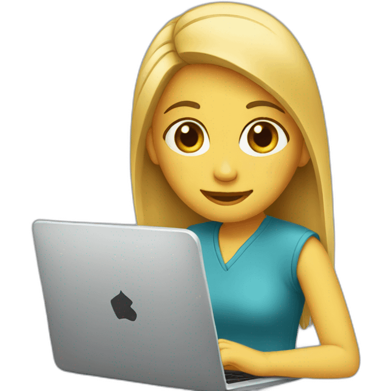 girl with laptop emoji