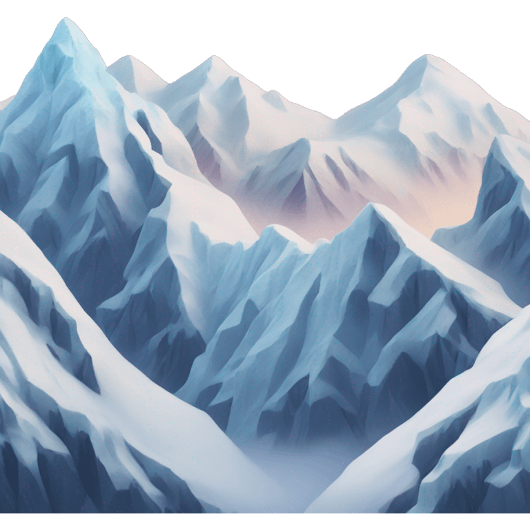 Frozen mountains  emoji