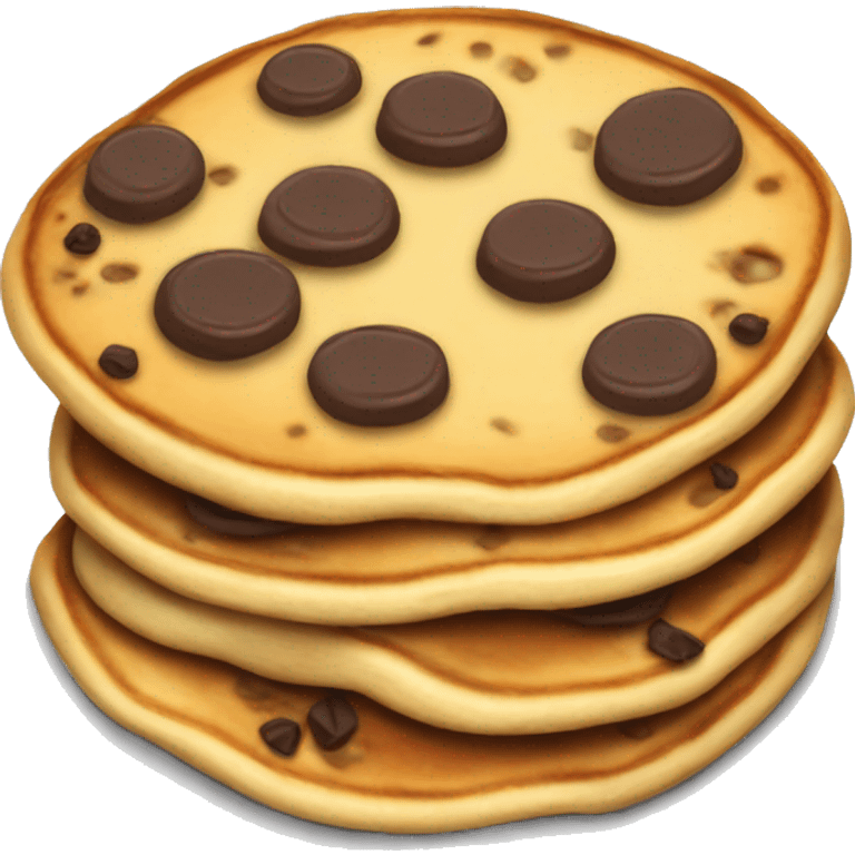 Chocolate chip pancakes  emoji