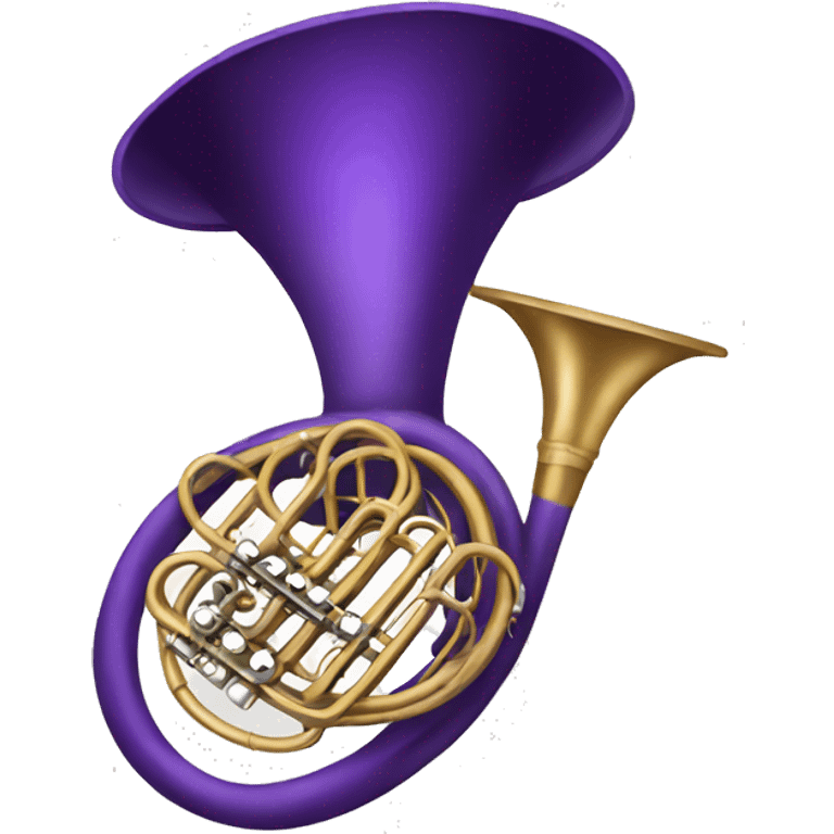 purple French horn emoji