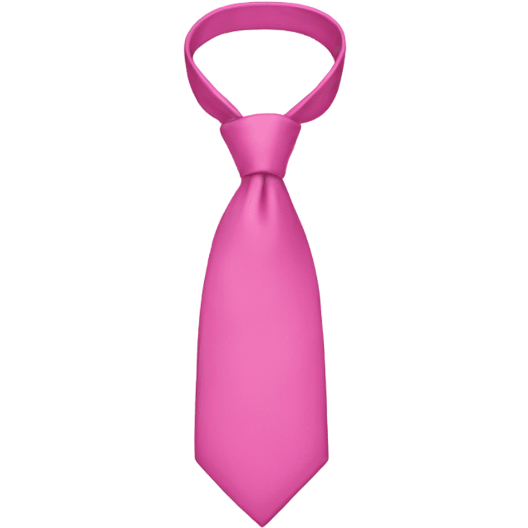 pink tie  emoji