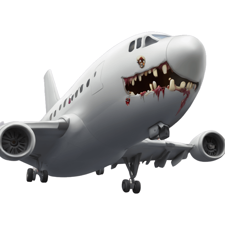 zombies falling off an airplane  emoji