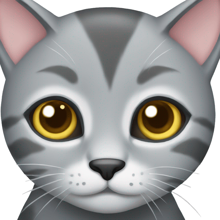 Cute Grey Cat emoji