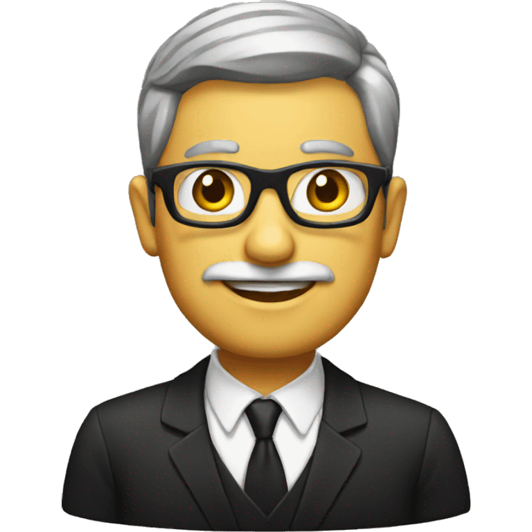 Principal WITH BLACK glass emoji