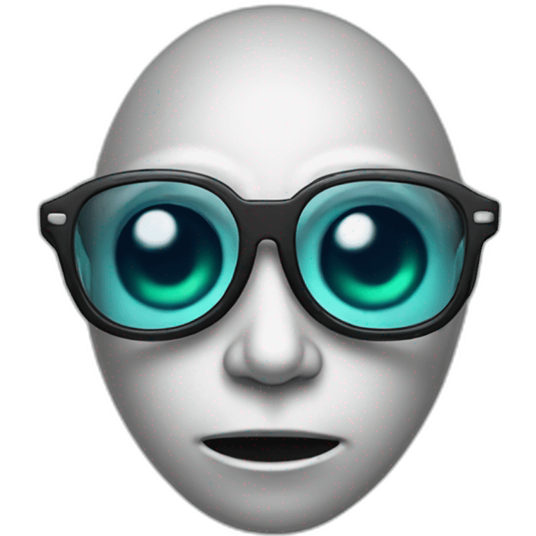 Alien with glasses emoji