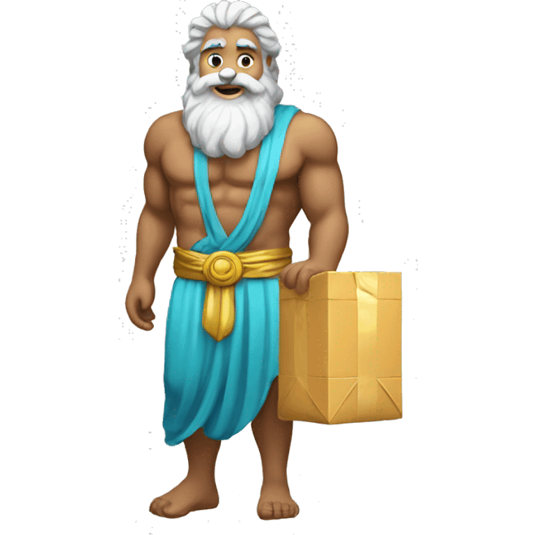 zeus with packages emoji