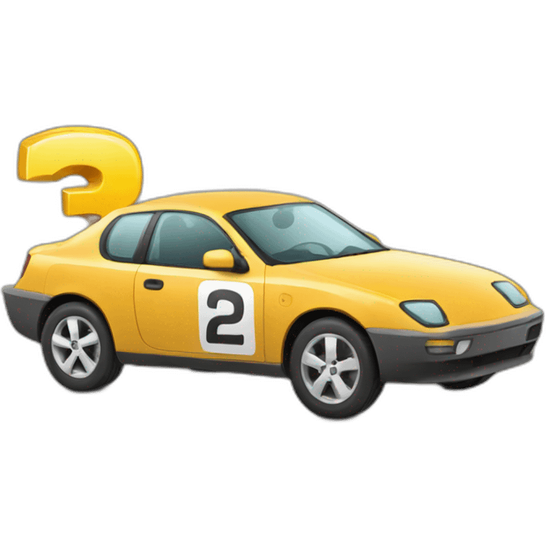 car and calculator emoji