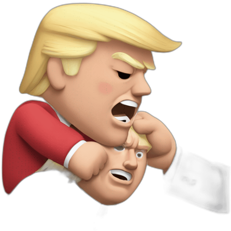 Trump being punched emoji