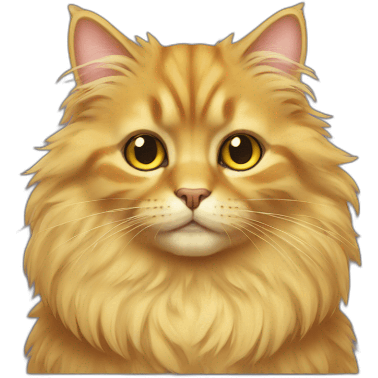 Golden Floof cat emoji