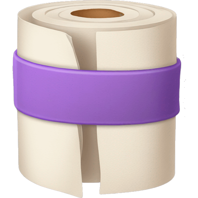 Purple heart roll with bandage emoji