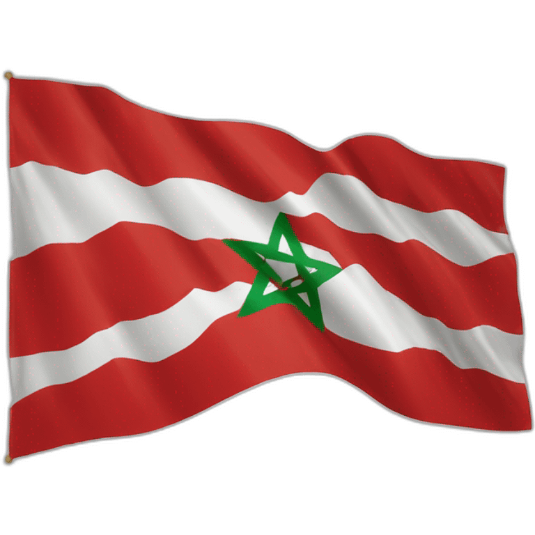 Drapeau marocain magnifique emoji