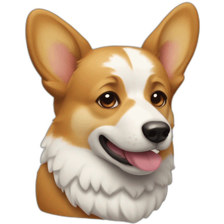 sick corgi emoji